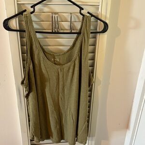 Wonderly Olive Green Tank Top